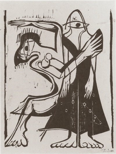 Mask Dance by Ernst Ludwig Kirchner